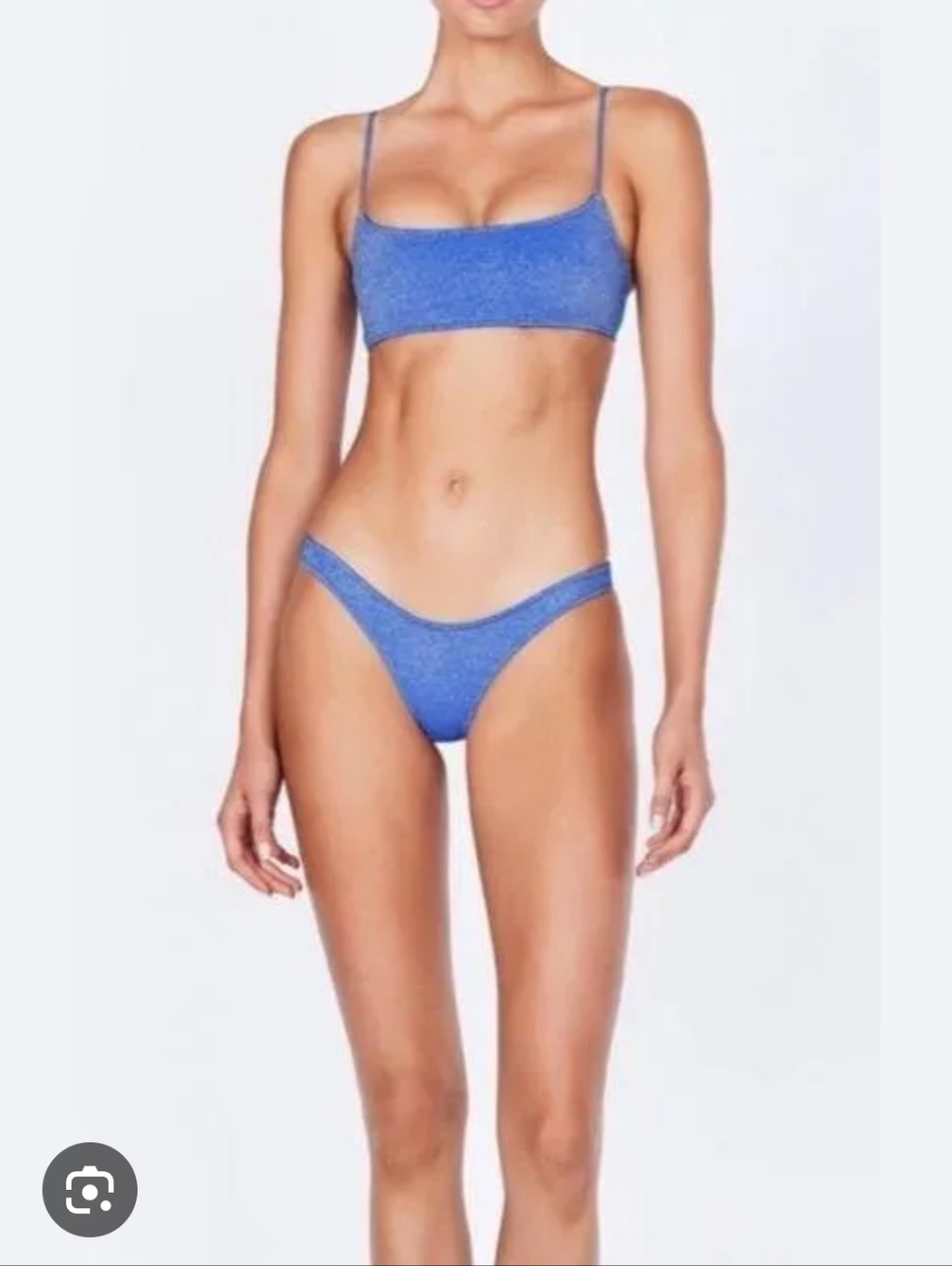 Women’s Blue Shimmery Bikini Set